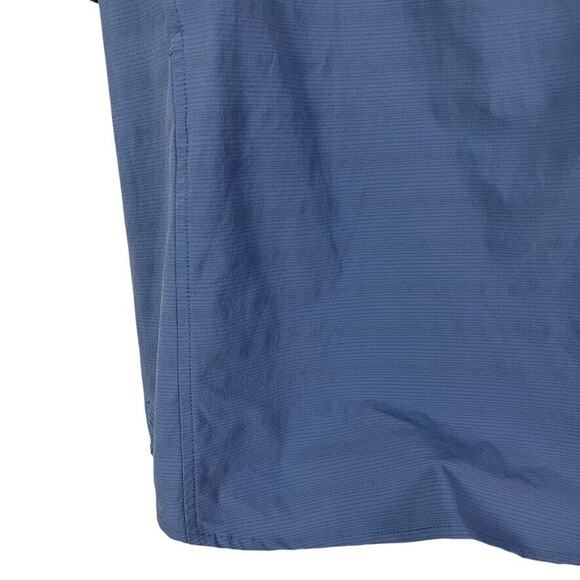 Zyia Active Womens Vented Button Down Short Sleeve Fishing Blue Shirt Top sz M - Picture 11 of 16